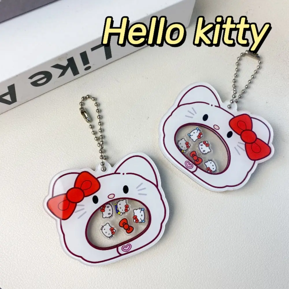 

Акриловый брелок Hello Kitty Kawaii аксессуары Sanrio Аниме фигурки брелок Подвеска Мультфильм Hellokitty Y2K цепочка брелок подарок