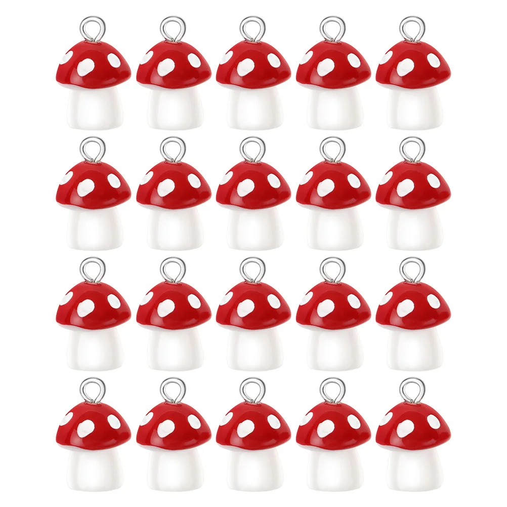 20 шт. кулон в виде гриба маленькие подвески серьги для изготовления ювелирных