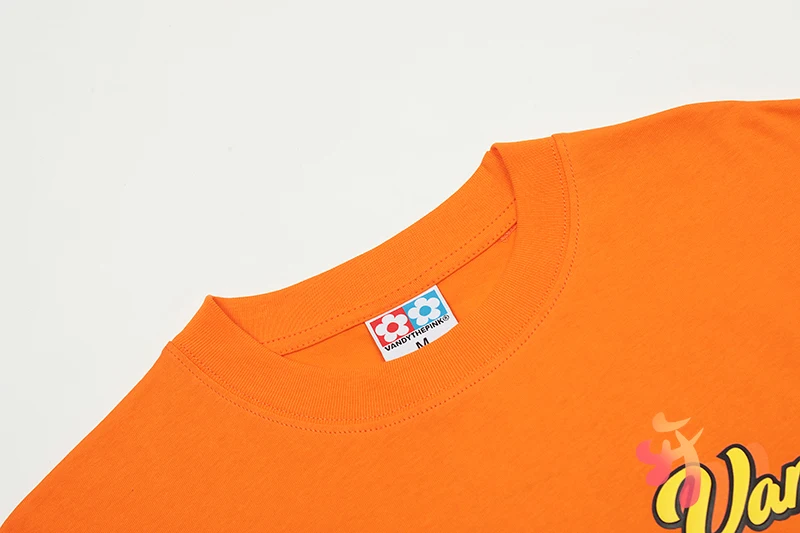 24ss уличная одежда VANDYTHEPINK футболки хлопковые оранжевые Топы шоколадный пирог