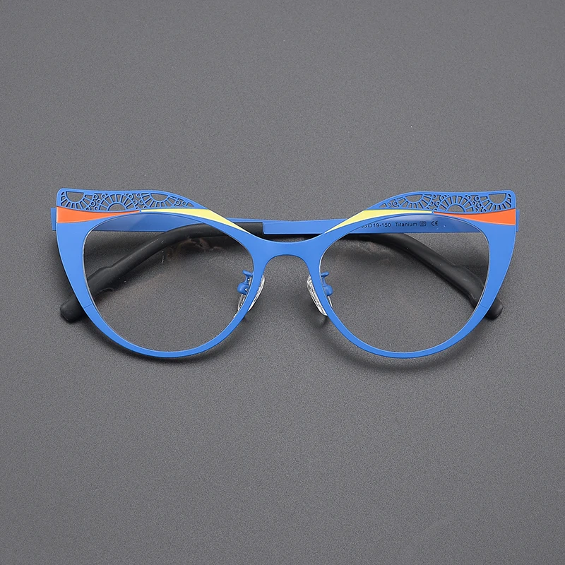 Цветная Ультралегкая титановая нишевая оправа для очков мужчин и женщин Модный