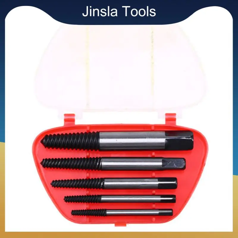 

5/6Pcs Damaged Screw Extractor Center Drill Bits Broken Screw Remover Durable Easy Out Center Drill Damaged Bolts Remover Tool