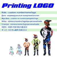 Motocross Jersey Pants children's Motorcycle Youth racing suit Kids 6-17 years old 20/22/24/26 custom name number LOGO printing