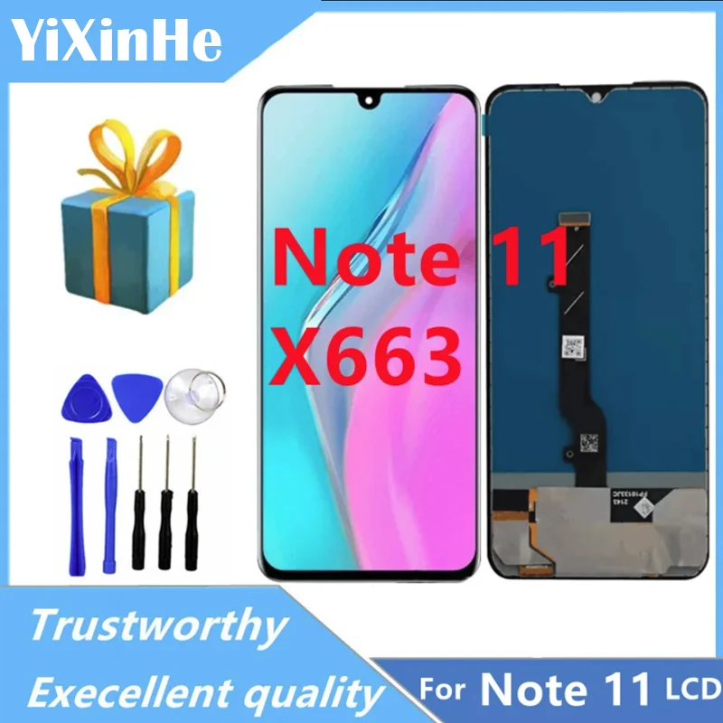 ЖК-дисплей AMOLED диагональю 6 7 дюйма для INFINIX NOTE 11 X663 X663B