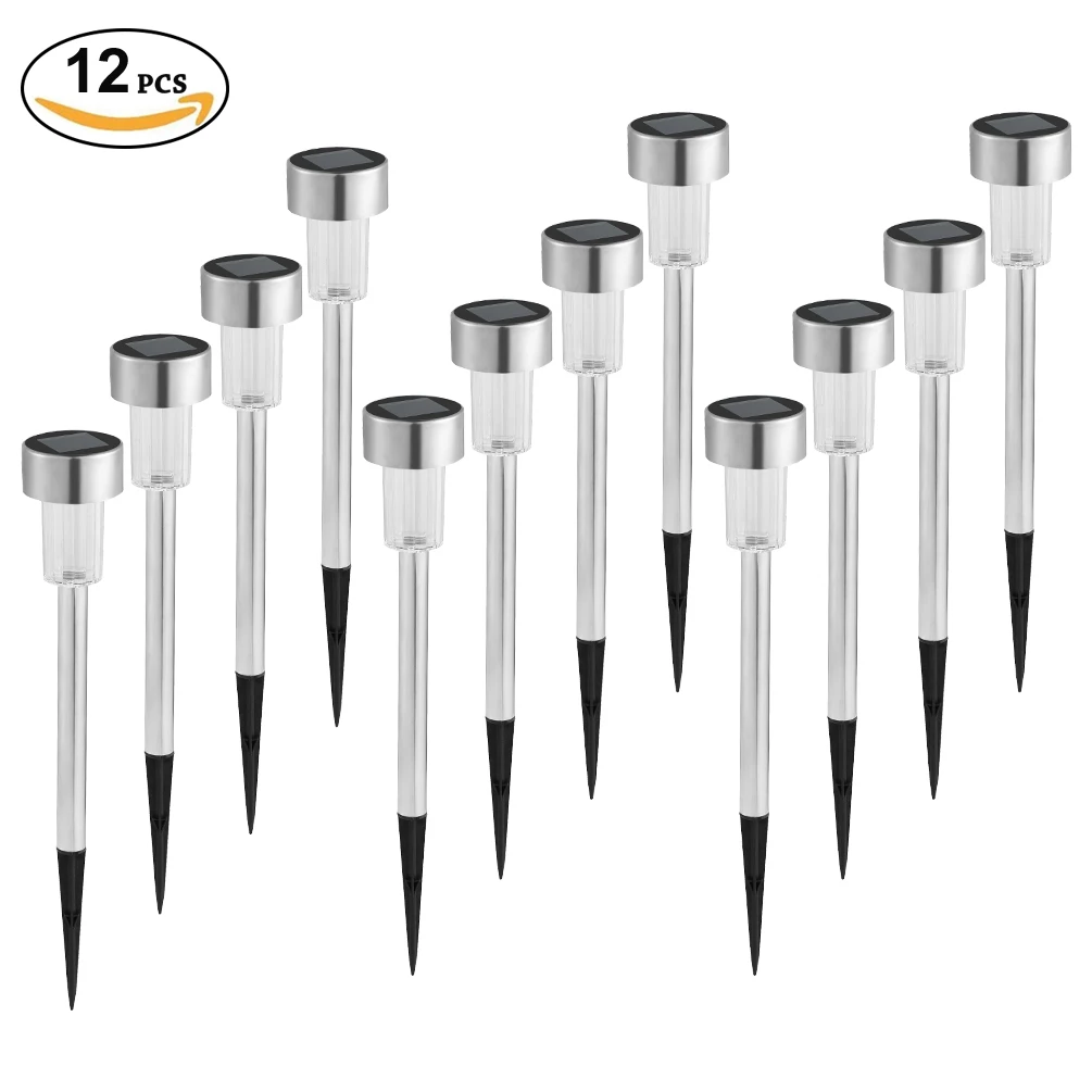 

Lot Solar Garden Light Outdoor Solar Power Lantern Waterpoof Landscape Decoration Lighting For Pathway Yard Lawn Sunpower Lamp
