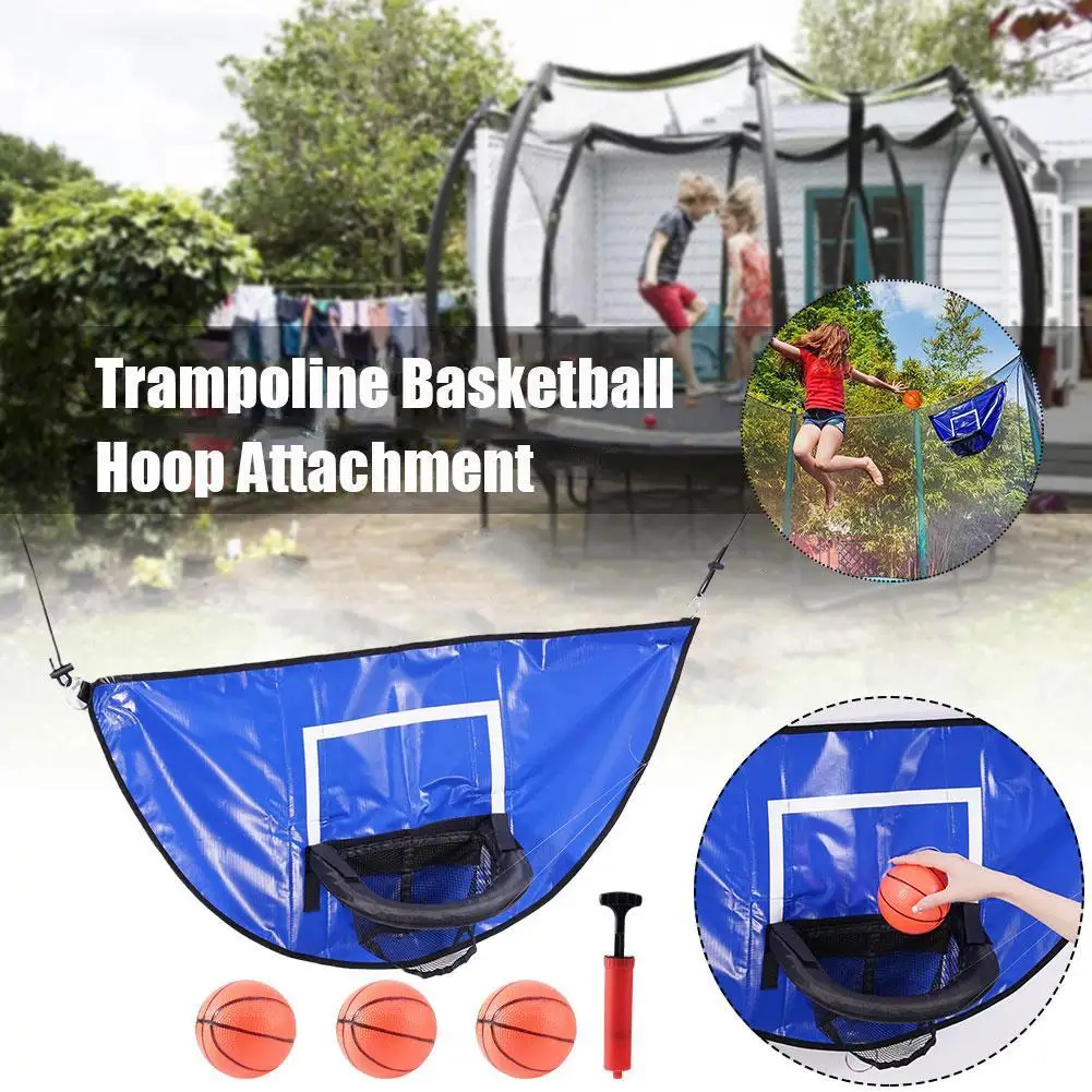 

Standard Basketball Net Trampoline Basketball Rack Basketball Hoop Attachment Basketball Hoop Net Attachment For Kids Plays N4g1
