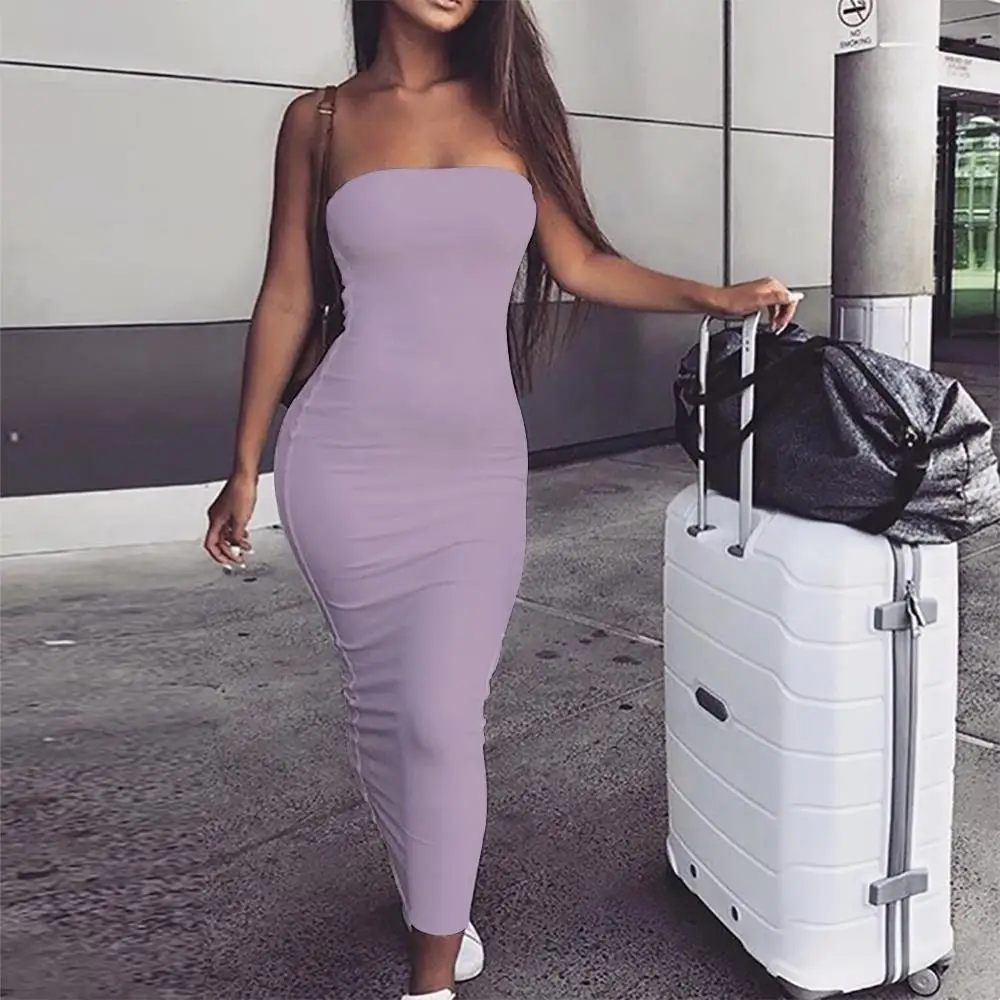 

GIYU Solid color Dress Women Gray purple Ladies Dresses Ppersonality sleeveless Womens Clothing Tassel Sleeveless Tunic Cool