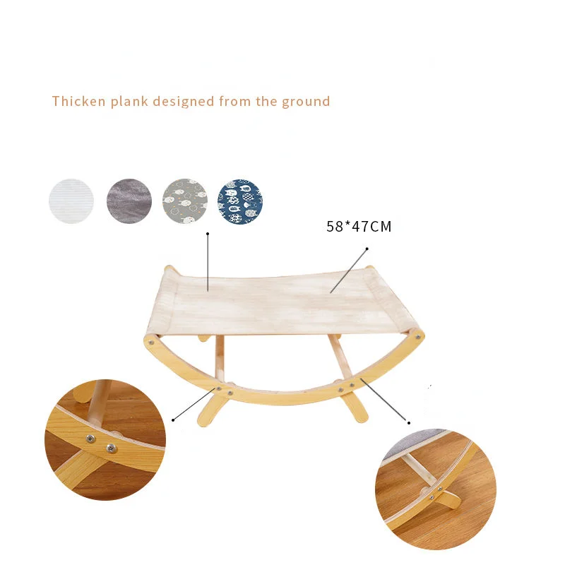 Подвесной гамак для кошек двойного назначения деревянное кресло-качалка