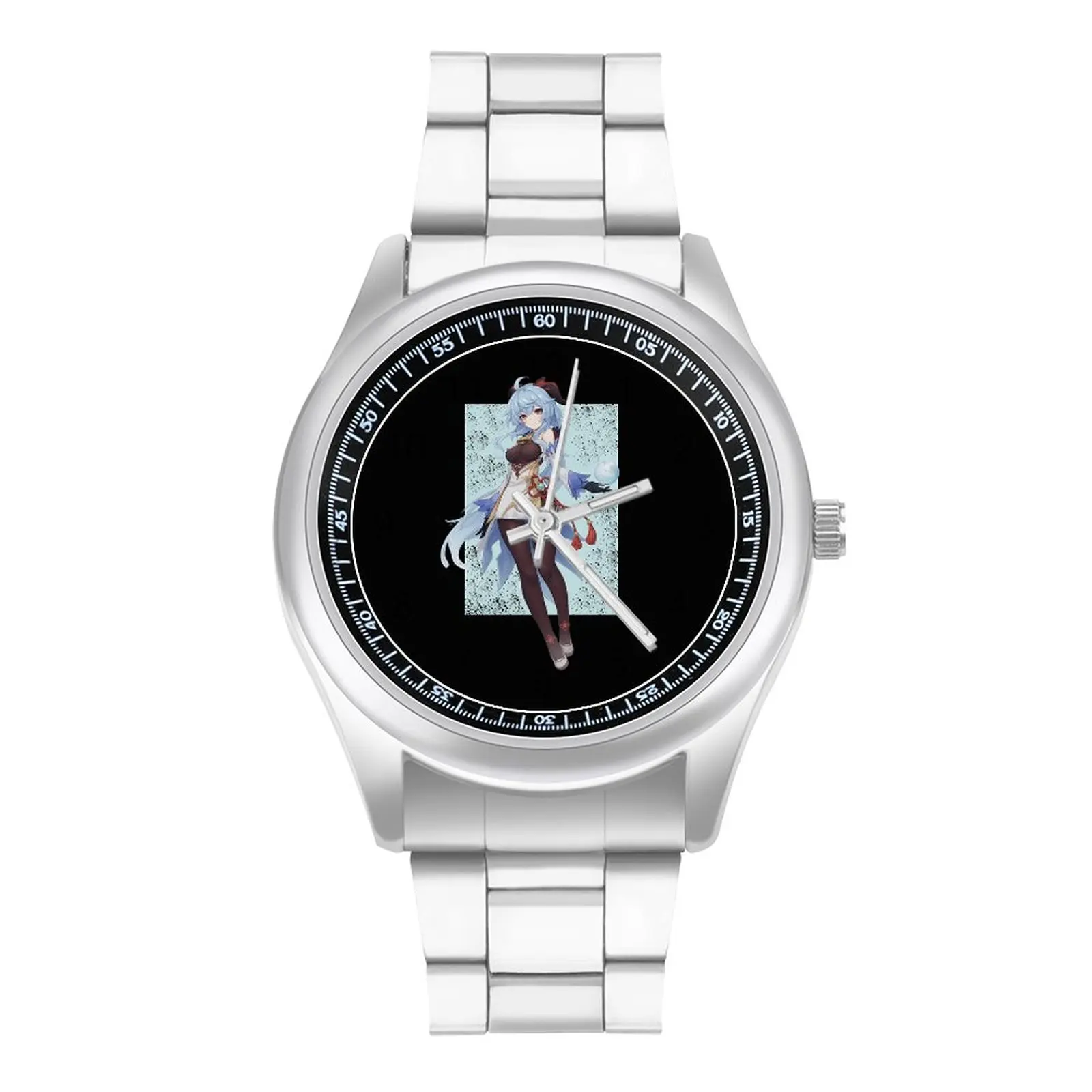 

Genshin Impact Ganyu Quartz Watch Game Steel Photo Wrist Watch Man Business Simple Wholesale Wristwatch