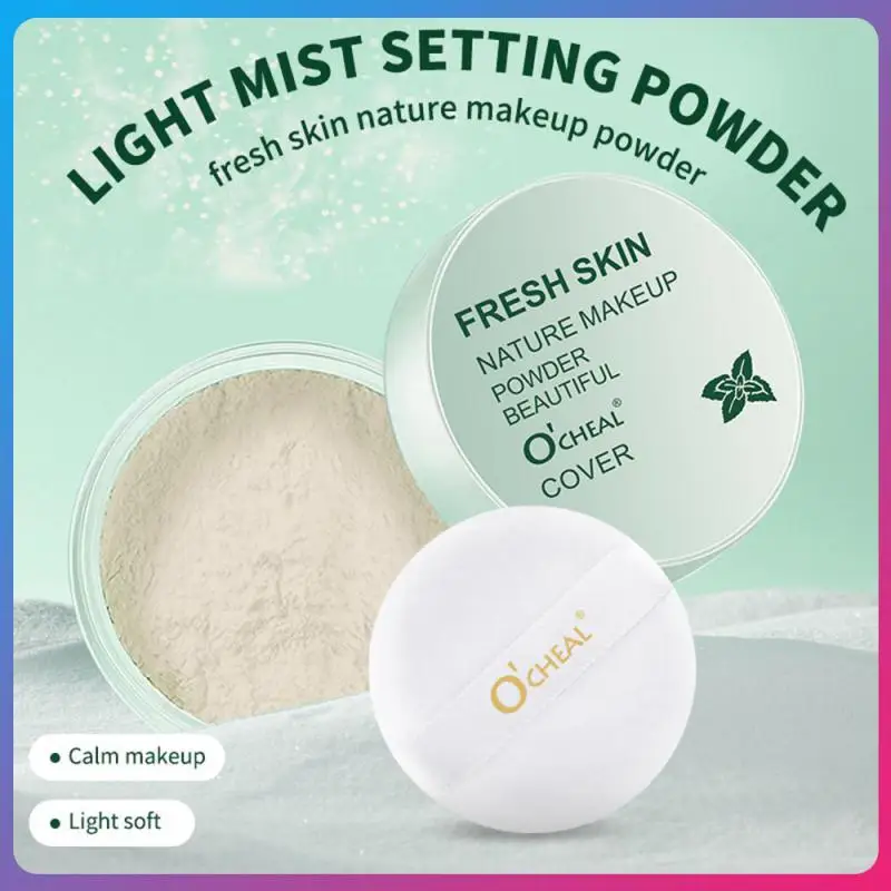 

Matte Light Breathable Loose Powder Waterproof Makeup Setting Powder Face Finish Powder Female Beauty Soft Invisible Pore 1pcs