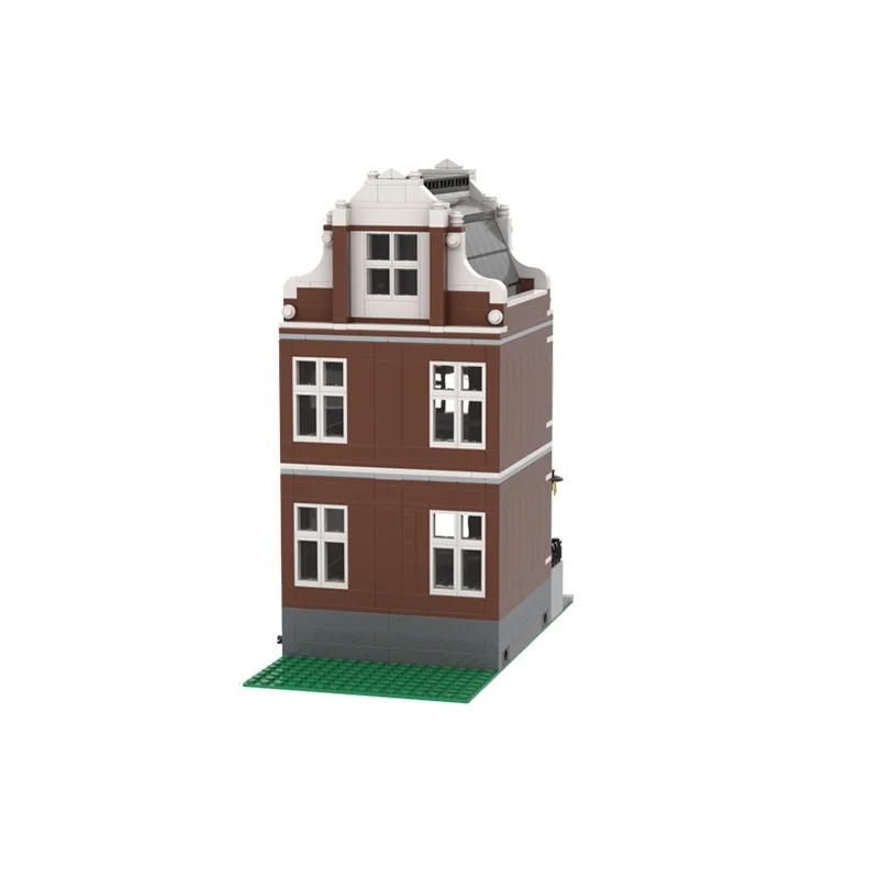 757 деталей MOC Модульные здания Доступный модульный дом M - Canal House №1 Модель игрушек Строительные блоки Архитектура Рождественский подарок 3D (art.: 3920dd0db998e) - 3920dd0db998e
