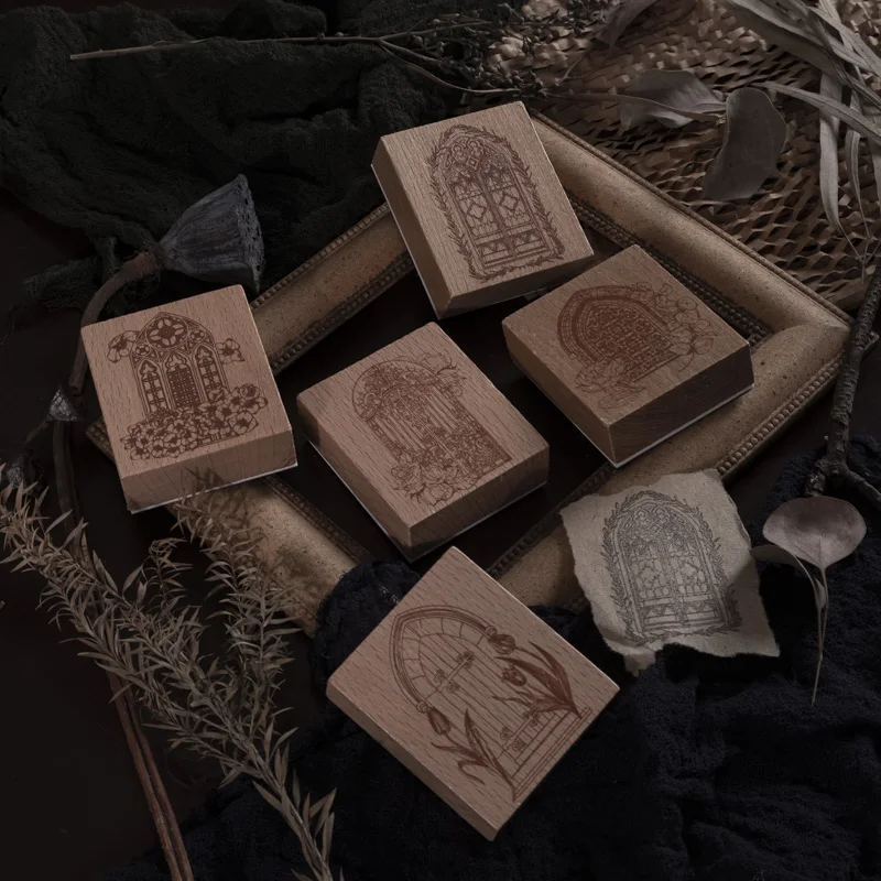 Винтажный Стандартный штамп в стиле барокко для оформления открыток журнал