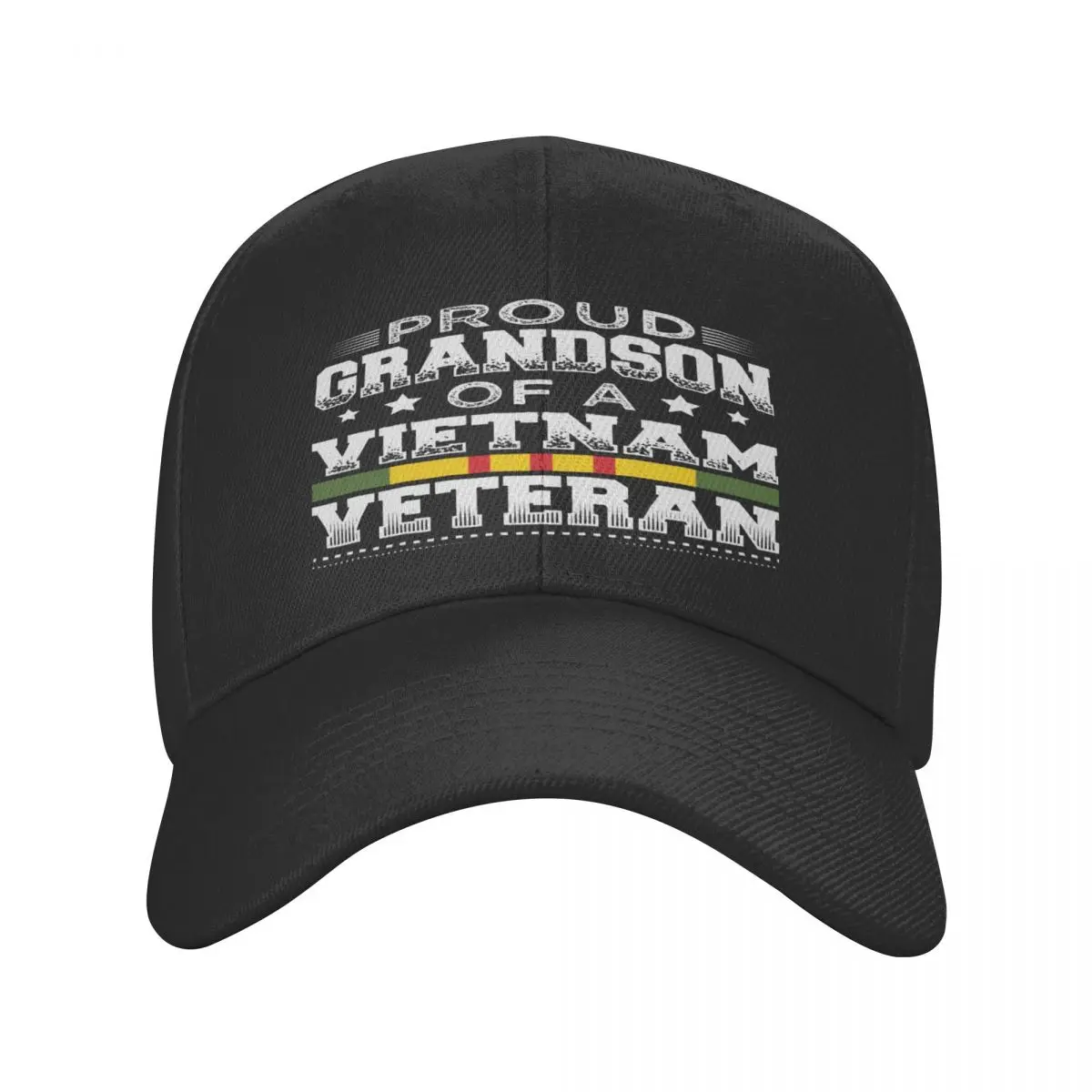 

Patriotic Grandson Of A Vietnam Veteran Casquette, Polyester Cap Customizable Unisex Gift Nice Gift
