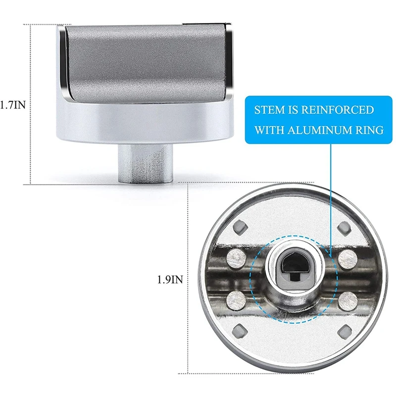 5 шт. W10594481 Ручка управления для плиты (CAV1) газовой варочной панели/духовки WPW10594481