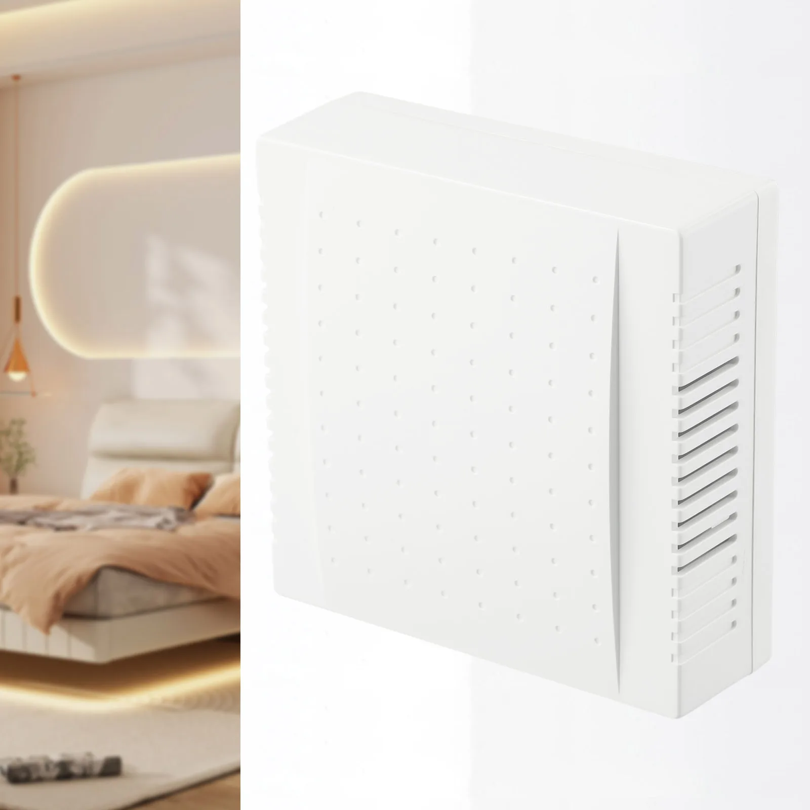 1 шт. 108*108*36 мм 220 В ABS/ПК Witte Bekabelde Deur Chime Panel Din Don Groot Volume Duidelijk Geluid Voor Home Office Hotel Villa