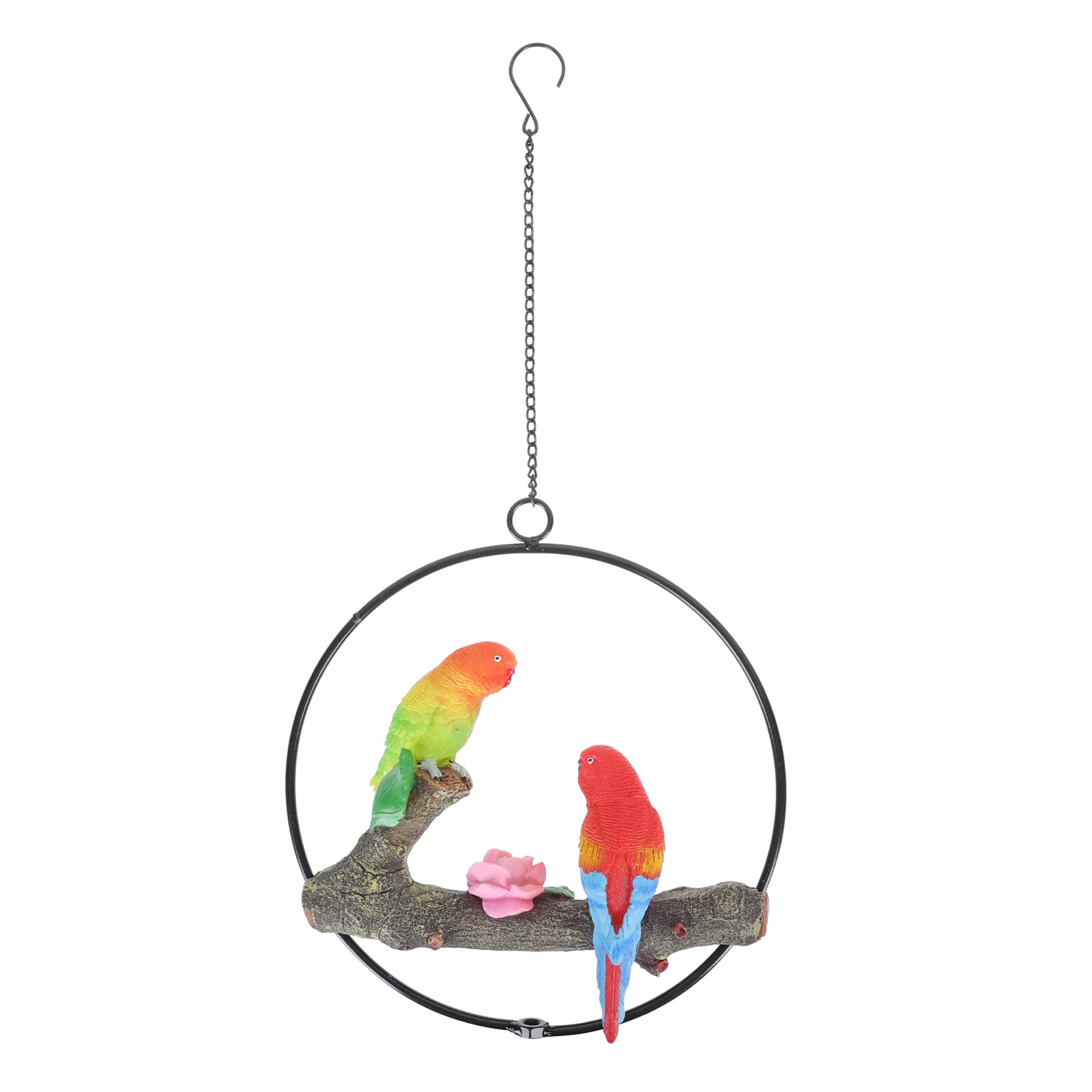

1 Pc Interesting Lovely Good-looking Parrot Craft Budgerigar Decor for Courtyard