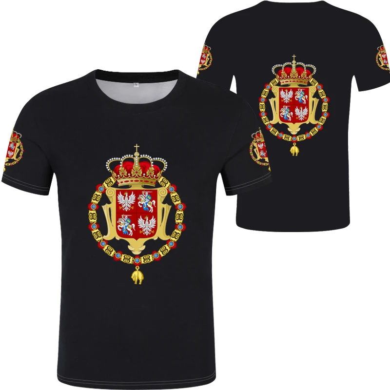 Футболка с флагом польского-литованского Союза футболка бесплатным именем и