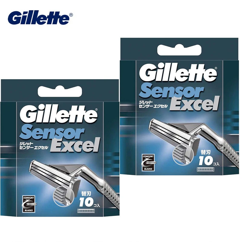 Картриджи для бритья Gillette Sensor Excel мужчин лезвие бритвы сменные головки