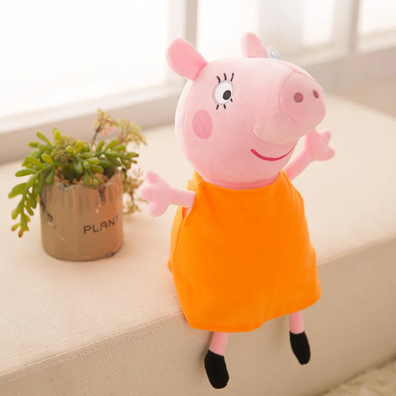 

Плюшевая кукла Пеппа свинка, 50-120 см, модель игрушки, познавательная Подушка для детей, подарок