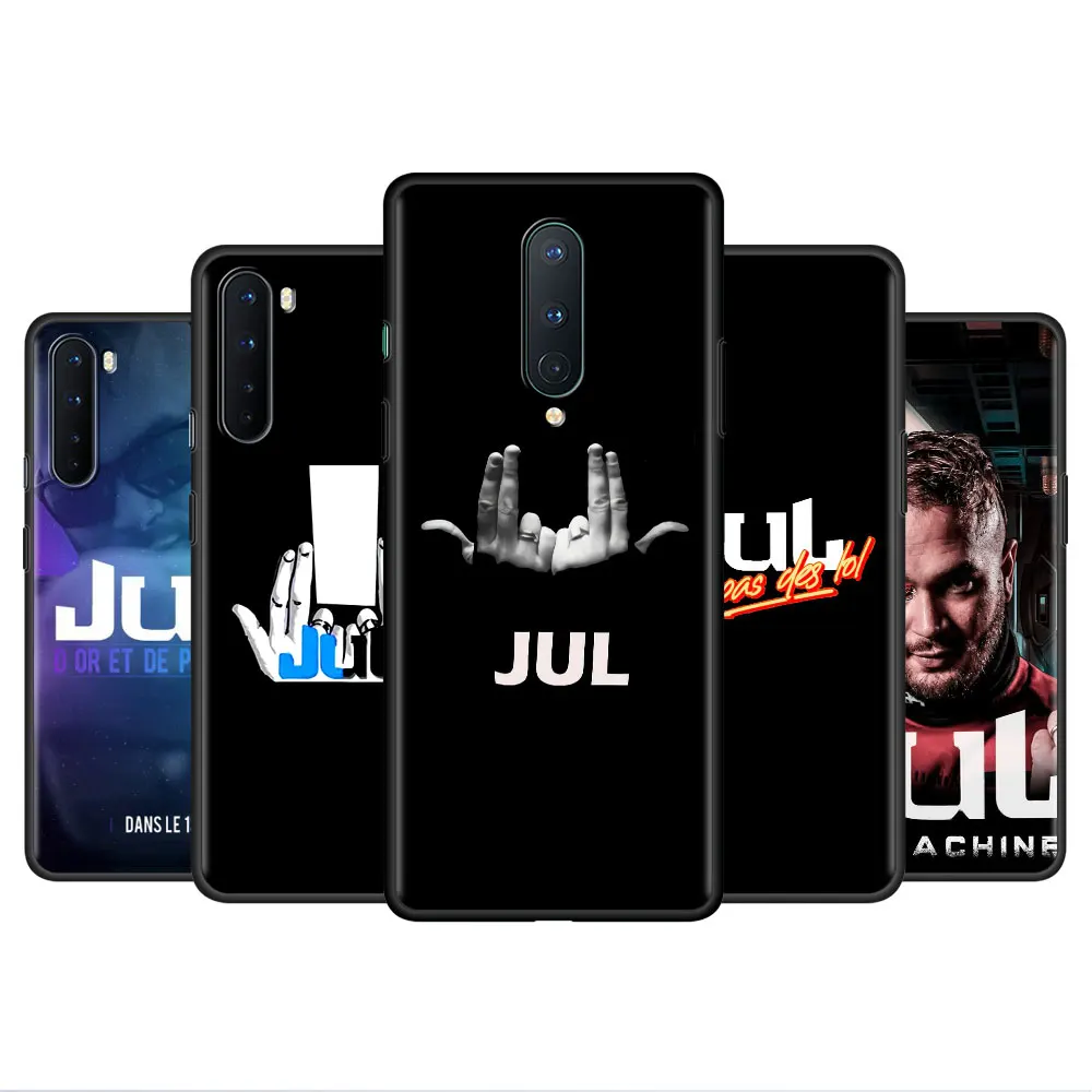 Black Cover For OnePlus 8T 9 8 7 10 Pro Nord 2 5G N10 9R Phone Soft Case for Oppo A95 A53 A93 Funda JuL Cest Pas Des Lol Rapper