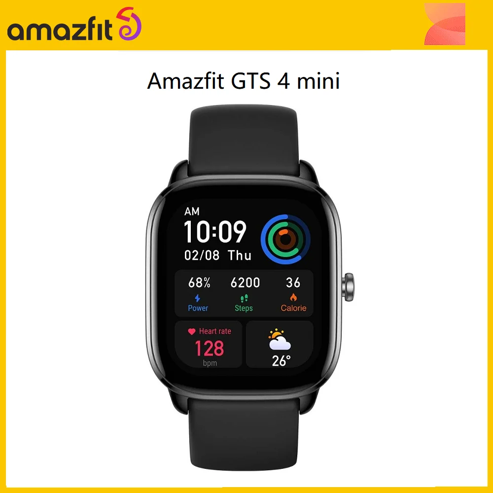 

Умные мини-часы Amazfit GTS 4 Mini со встроенным Alexa и Пульсометром