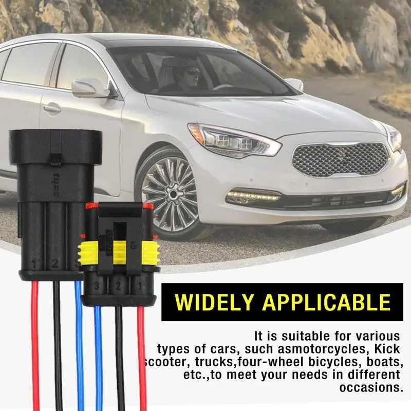 Автомобильные электрические разъемы вилка 10 AWG Проводные жгут проводов 1/3/4/5/6 Pin