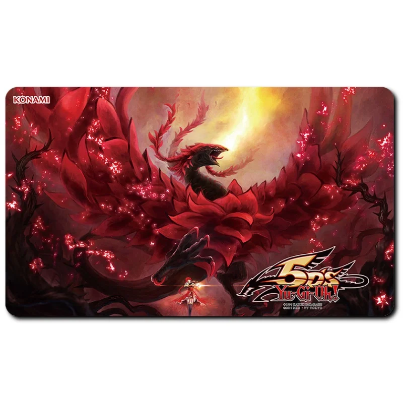 Yu-Gi-Oh Card Pad Egyptian God Seto Kaiba Yusei Fudo Akiza Izinski Diy Резиновый боевой коврик Аниме Фигурка