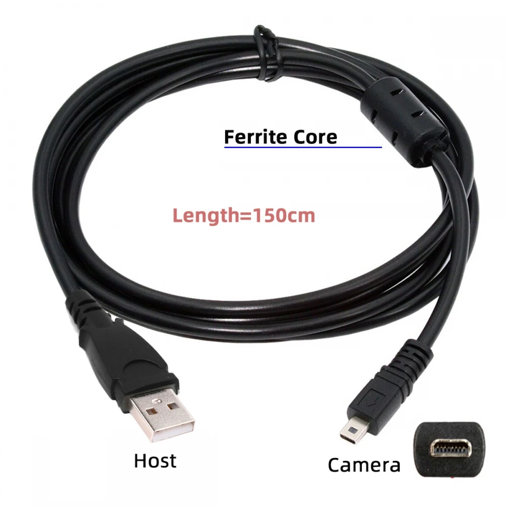 Кабель для камеры USB 2.0 Type-A папа на 8-контактный мини-USB-кабель зарядки Olympus Pentaxist