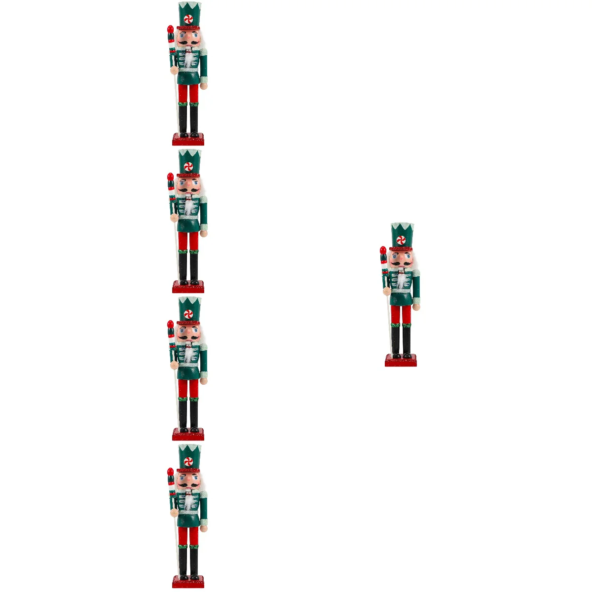 

5 шт., новогодний декоративный деревянный гайковёр