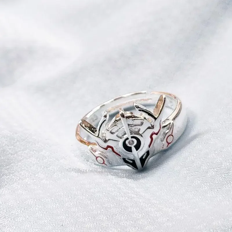 Открытое кольцо Kamen Rider Evol E с черной отверстием в форме сцены 4 ювелирные изделия