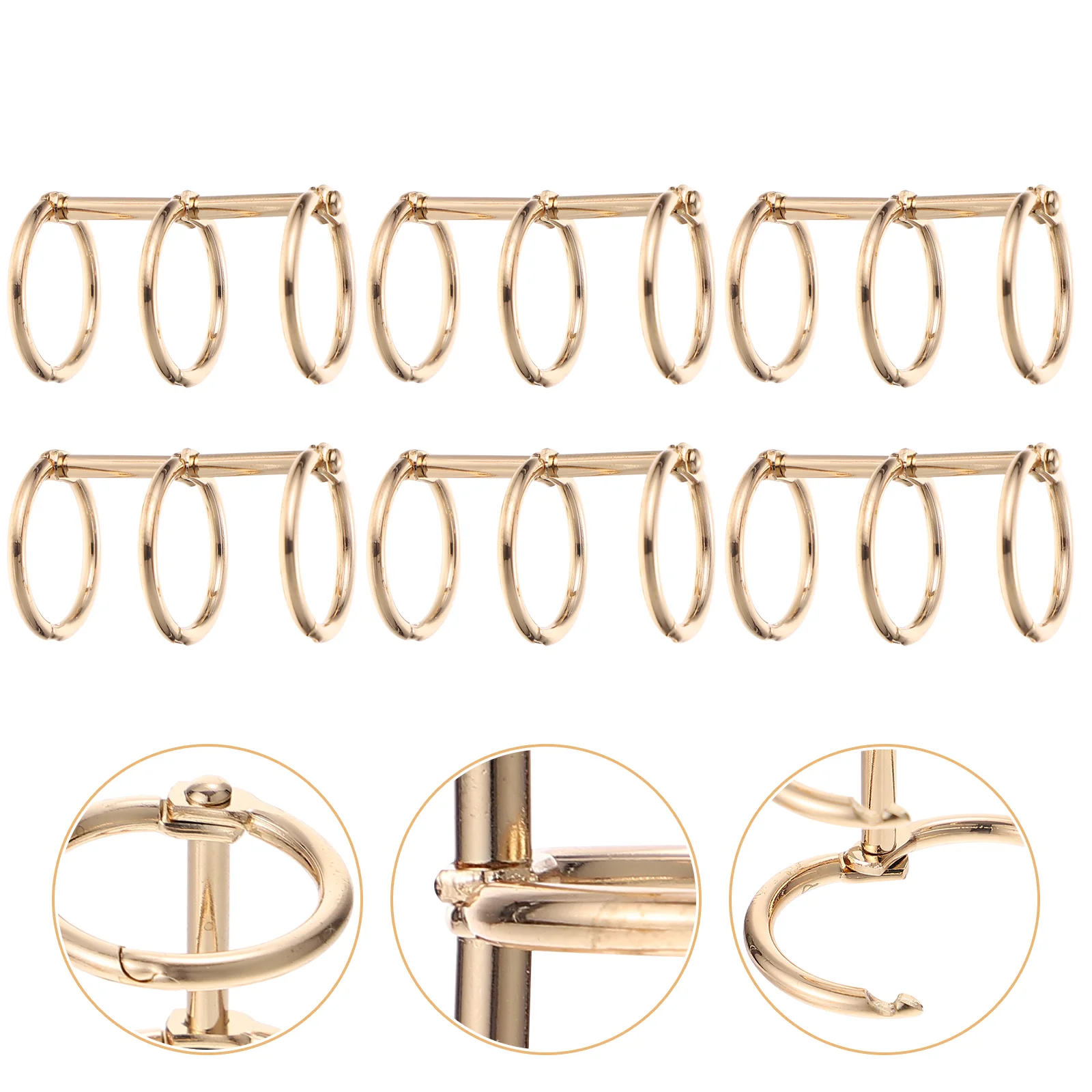 

Binder Leaf Loose Ring Rings Book Binders Metal Supplies Notebook Folder Binding Scrapbook Stationery Rounddisc Alloy Planners