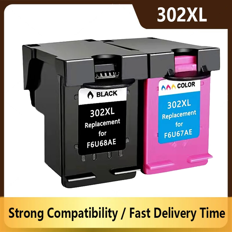 Фото Совместимый картридж 302XL для HP 302, для hp302 XL, для принтера DeskJet 1110 2130 2132 2134 3630 3634 ENVY 4520 4522 4524 №1