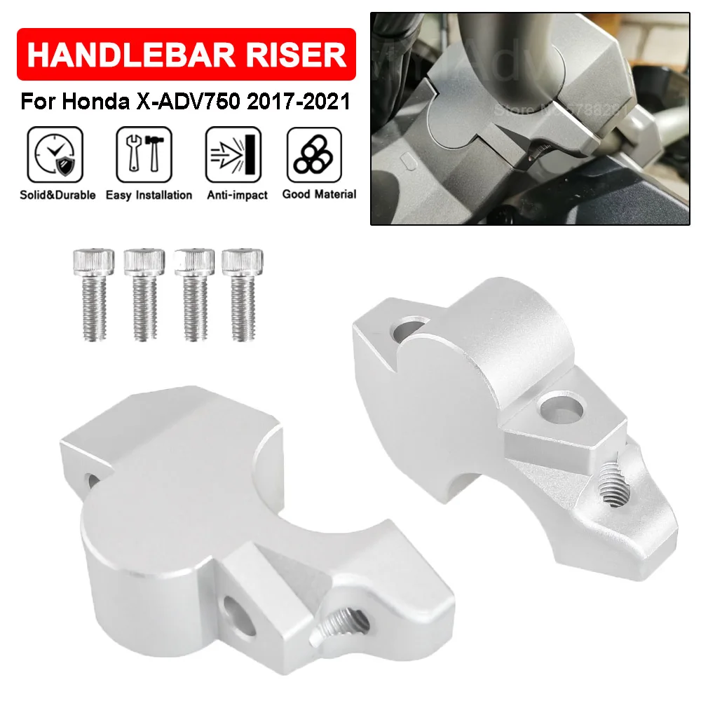 

Motorcycle Handlebar Riser Extend Clamp Adapter For Honda XADV750 X-ADV 750 2017-2021 Handle Bar Riser Up 35mm Backward 10mm