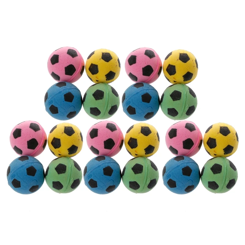 

Pack of 20 Cat Interactive Toy Fetching & Chewing Ball for Small Medium Cat Dog Indside Outside Training for Play