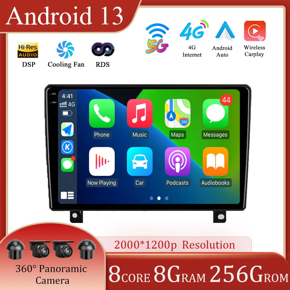 

QLED экран 4G WIFI Android 13 для Peugeot 407 1 2004 - 2011 Авто Радио мультимедийный GPS плеер стерео Carplay
