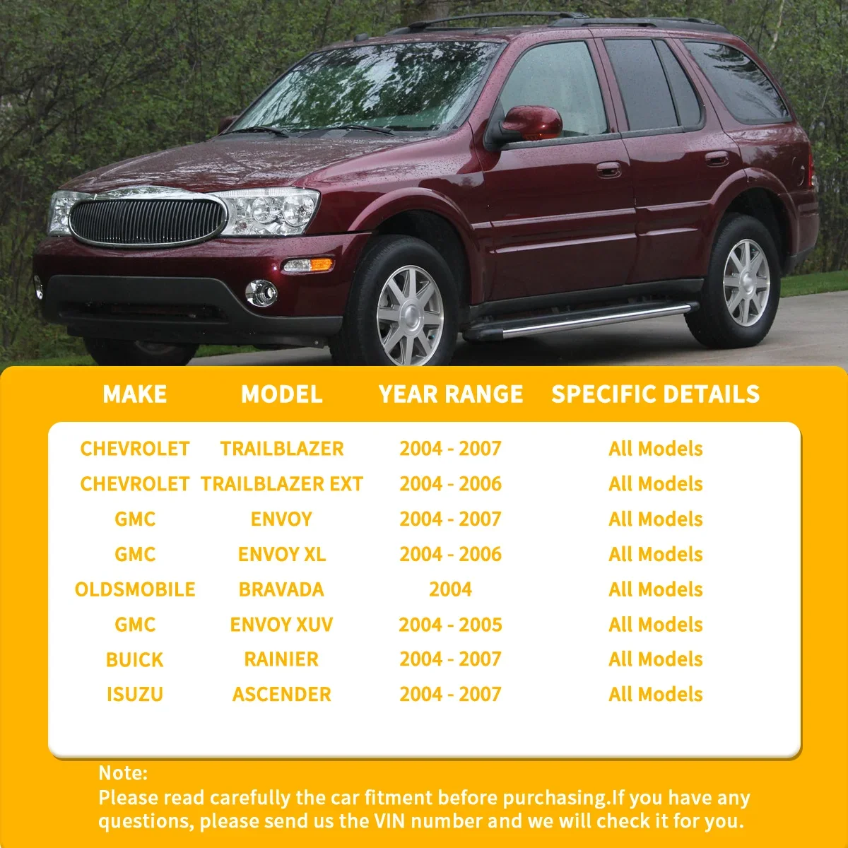 12 шт. комплект шарнирных соединений для Buick Rainier Chevrolet Trailblazer Isuzu Ascender 2004 - 2007