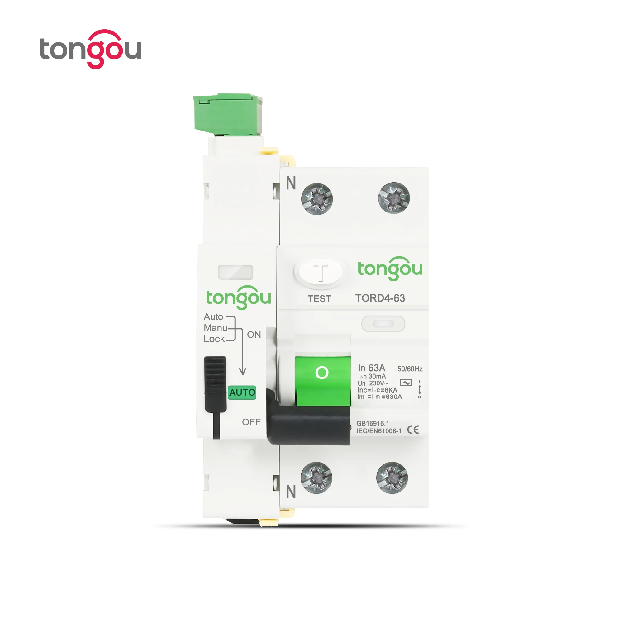 Автоматический выключатель переменного тока RCD RCCB дифференциальный