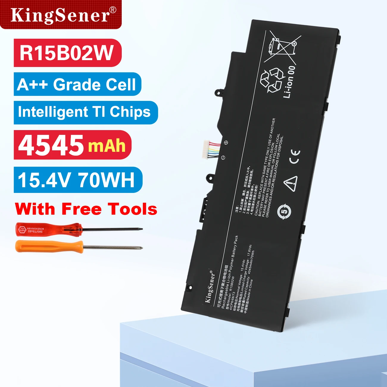 KingSener 15 4 В 4545 мАч 70 Втч R15B02W Аккумулятор для ноутбука Xiaomi Mi RedmiBook Pro R5 R7 XMA2007-BJ XMA2007-BB