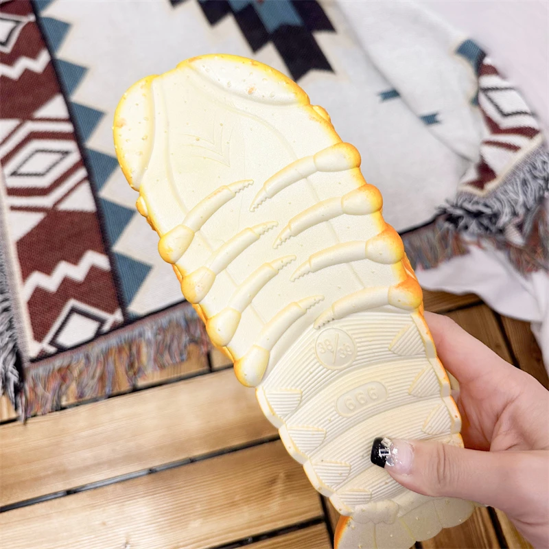 Funny Slippers Man Footwear Family Shoes Woman Sandals Plus Size 36-47 Summer Beach Shoes Boys Unisex Lobster Slippers 2023