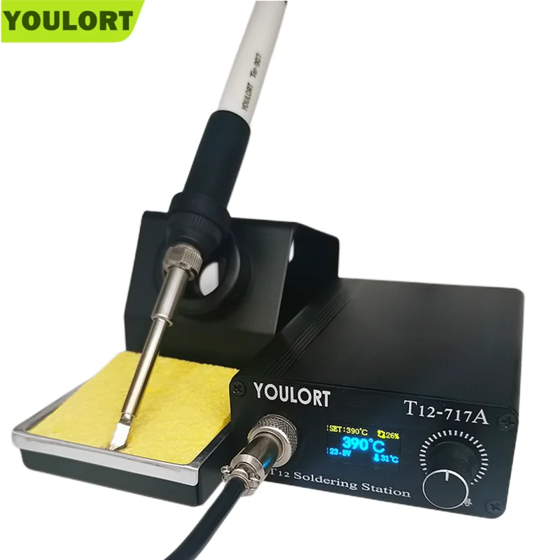 Цифровой паяльник YOULORT T12 OLED нагревательная паяльная станция электронный