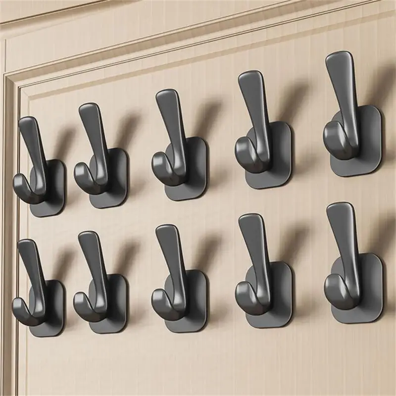 

Practicality Hook Household Supplies Clothes Rack Wall Hanging Sticking Hook Adhesive Kitchen Hardware Rack Shelf Hygiene Holder