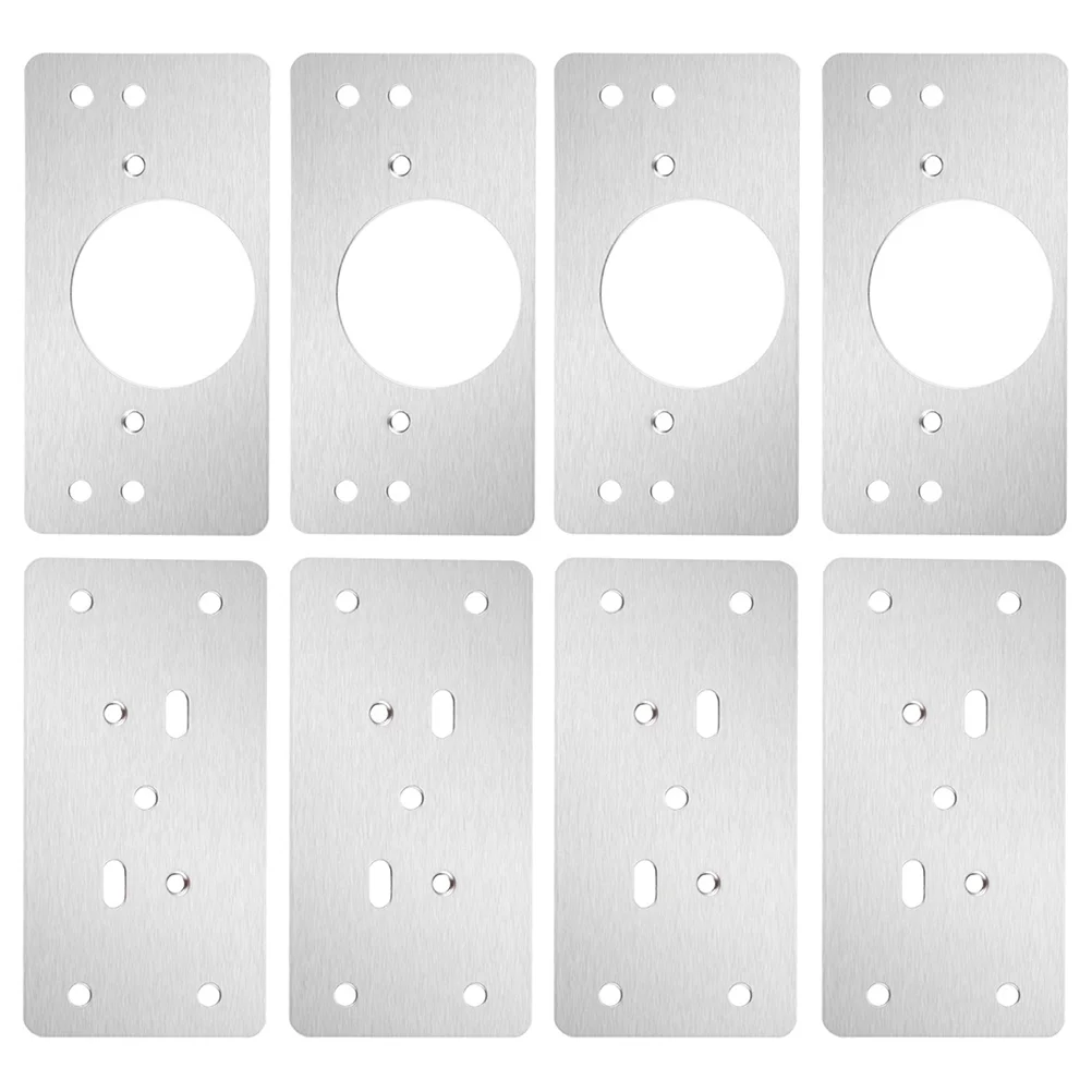 

Plate Repair Hinge Hinges Cabinet Bracket Door Stainless Steel Mending Metal Self Closing Furniture Shed Drawer Fixing Plates