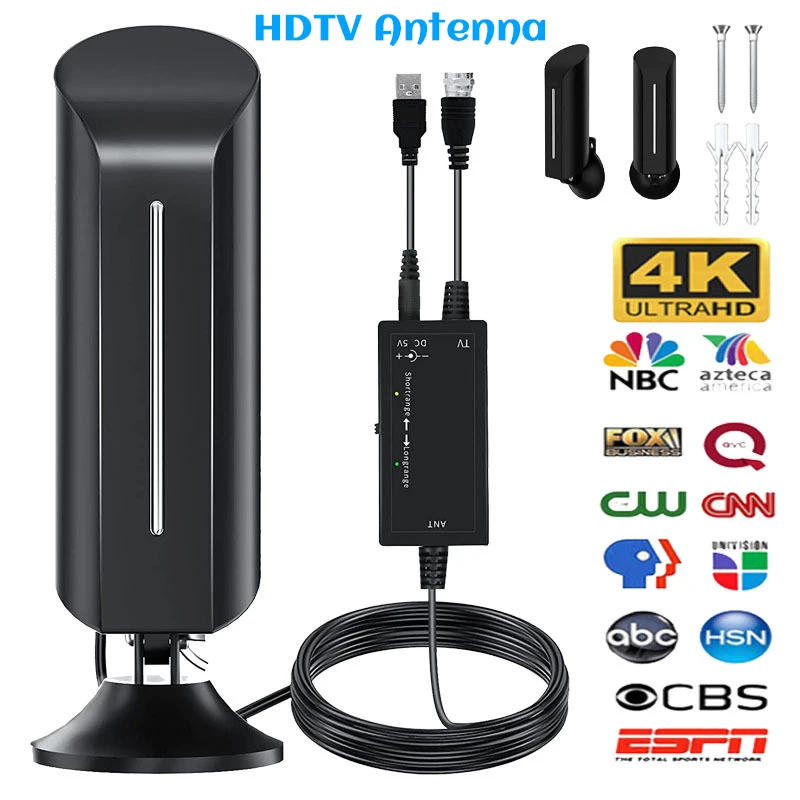 HD Антенна для цифрового ТВ DVBT2/DVBT/ATSC/ISDBT антенна VHF-Band III 40-300 МГц UHF:470-890 цифровая |