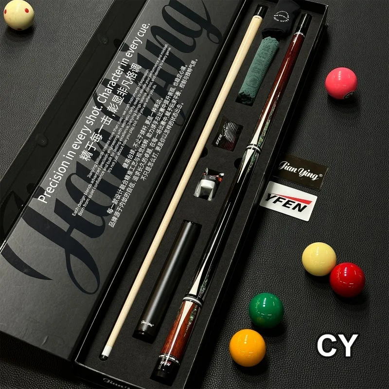 Фото Кий для бильярда JIANYING YFEN CY/MY 2026 из титанового сплава, 3/8*8, с радиальным штифтовым соединением, 18-20 унций, с четырехслойной конструкцией №3