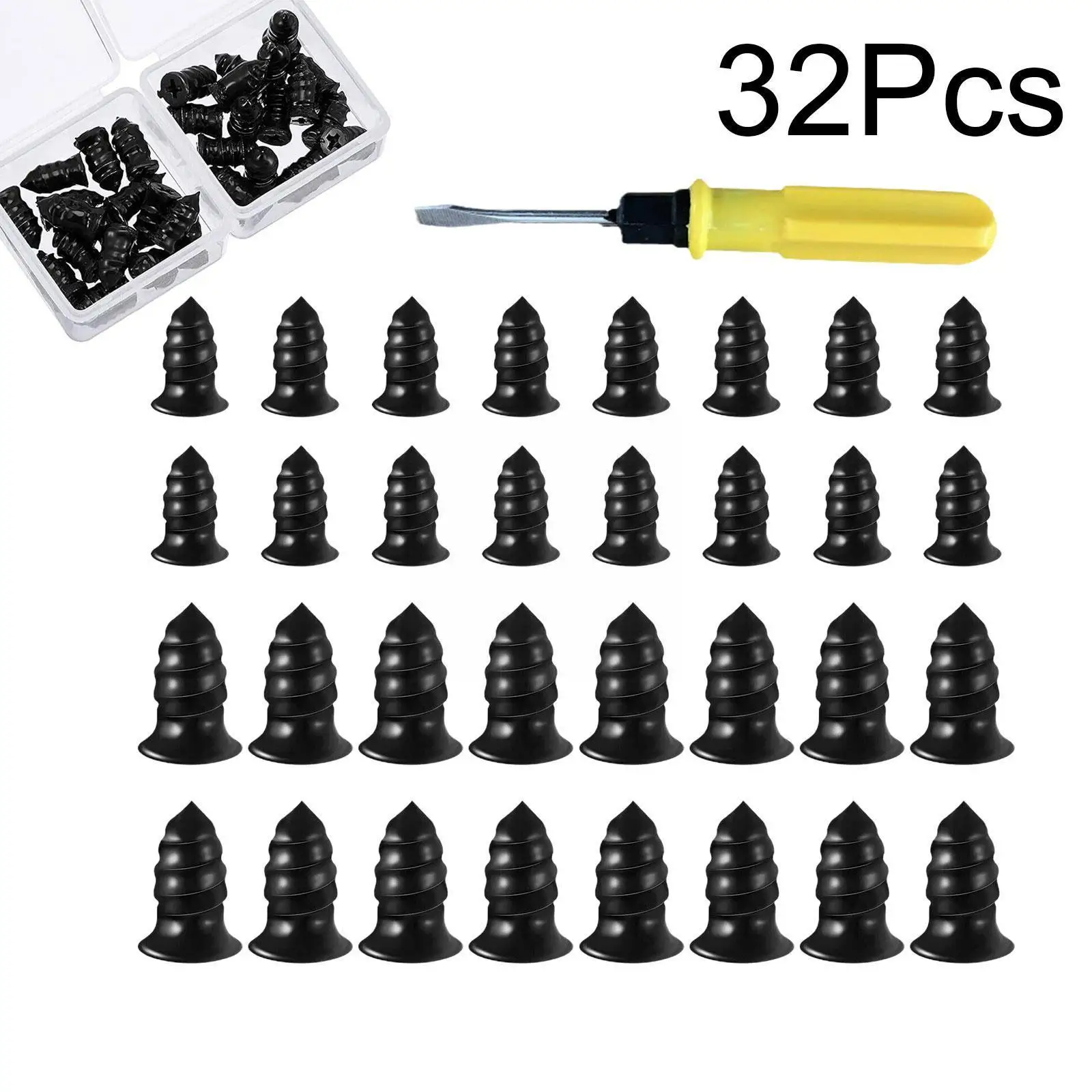 

32pcs Car Vacuum Tire Repair Kit Set Vacuum Tyre Repair Screw Tyre Patches Puncture Tubeless Tool Rubber Rubber Tool Nails U1j3