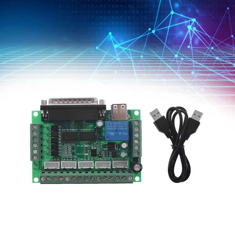 Гравировальный станок MACH3 5-осевая CNC плата с оптическим соединителем для