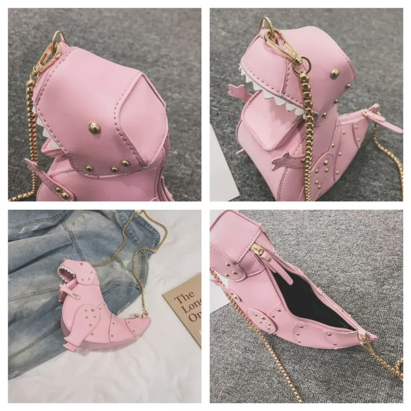 Women Dinosaur Shape Crossbody Bag Shoulder Bags Designer PU Leather Luxury Handbags For Women Fashion Female Bag