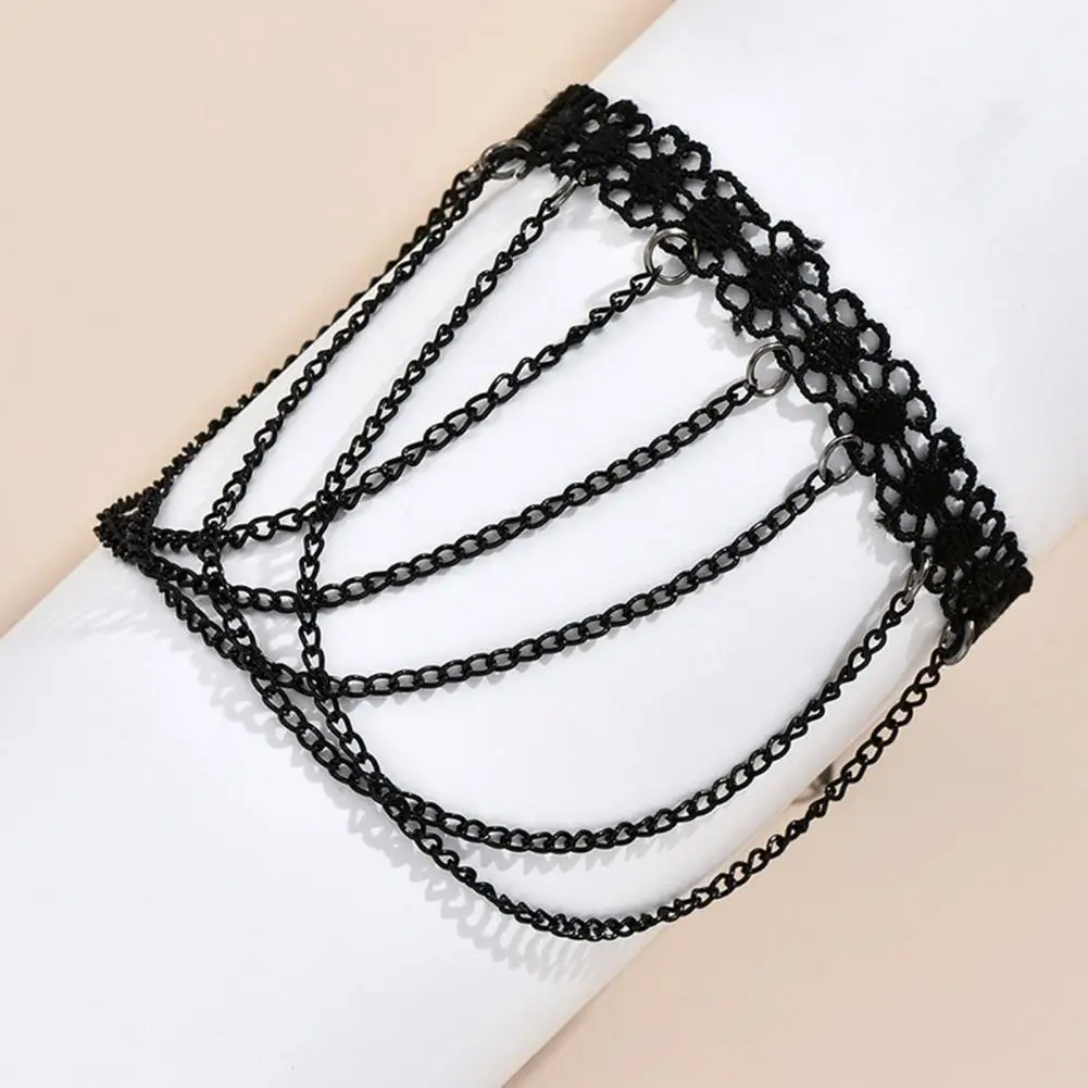 

Charming Women Ankle Chain Hollow Extended Layered Black Ankle Bracelet Chain Hypoallergenic Women Anklet Foot Jewelry