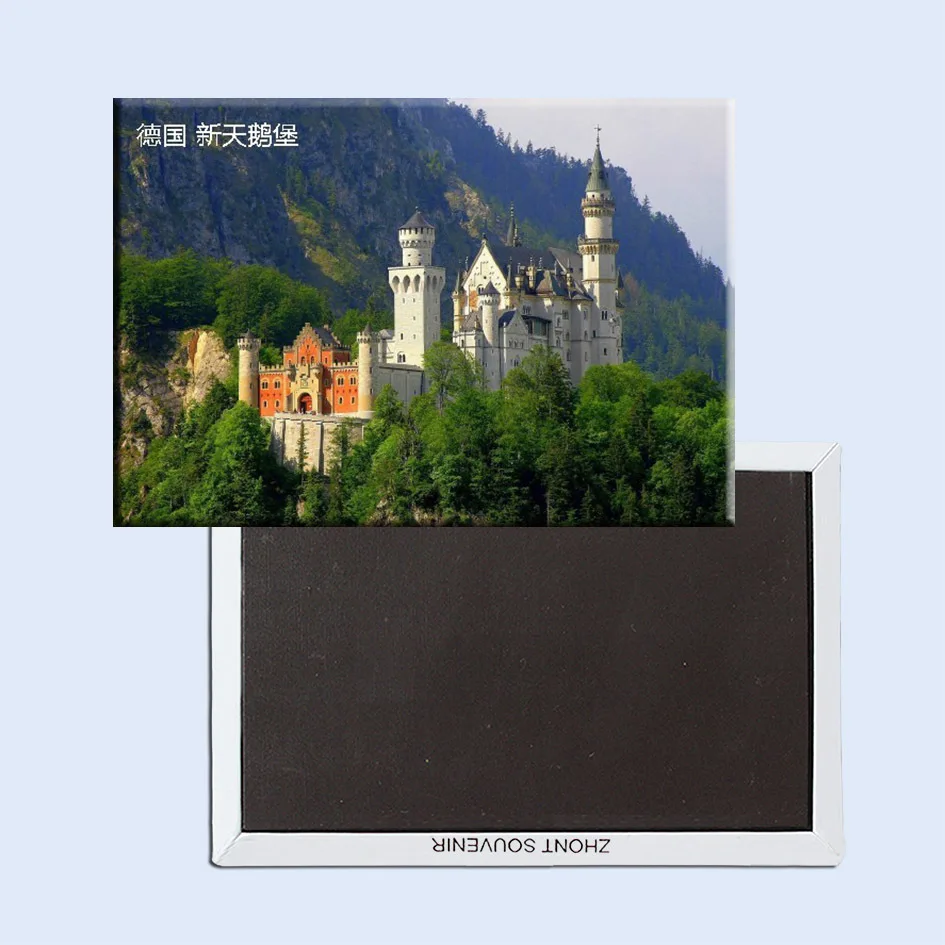 

Germany Tourist Magnets SOUVEMAG,Swan Castle Travel Metal Fridge Magnet 5112 tourist attractions souvenir