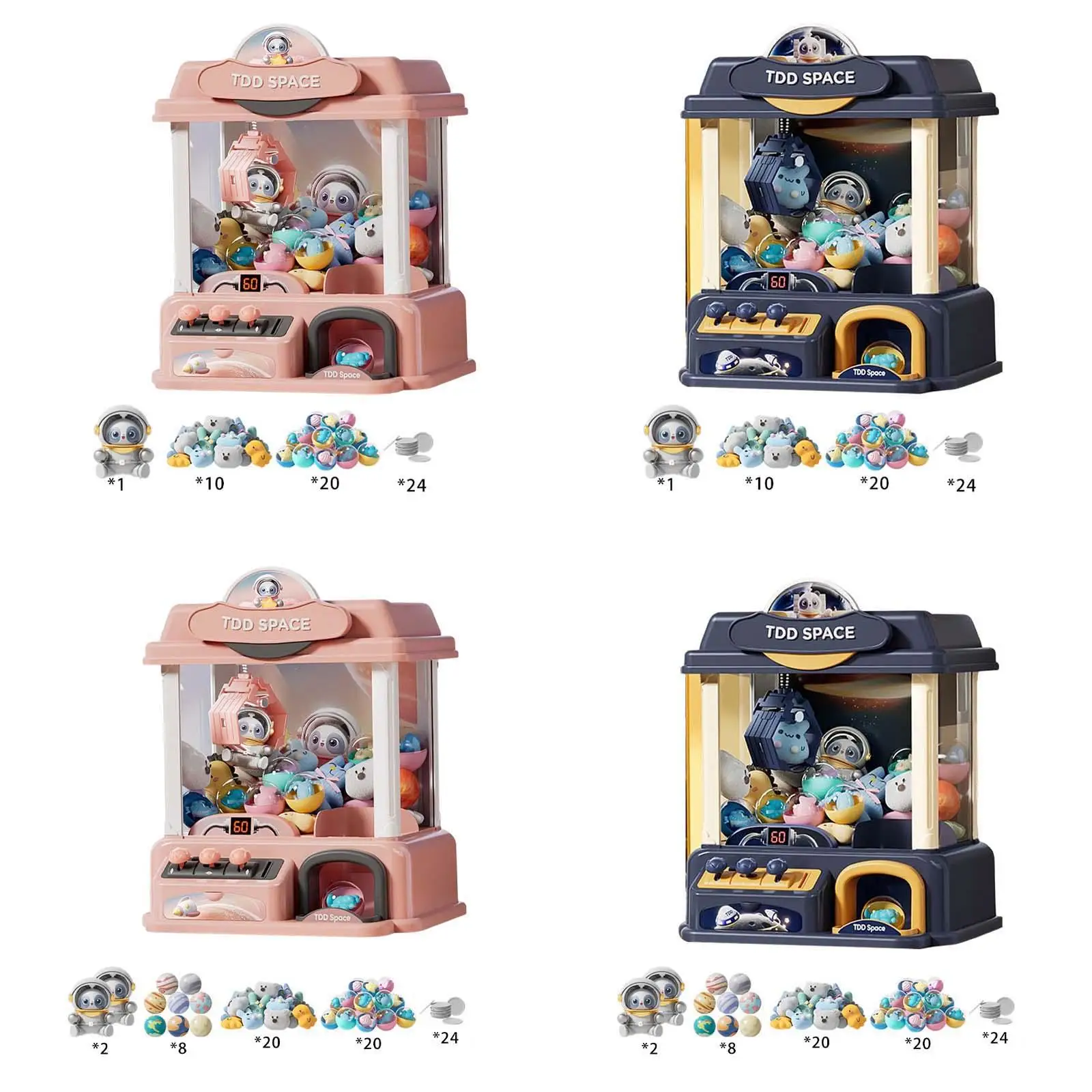 

Adorable Claw Machine Developmental Toy Electronic Practical Portable Miniature