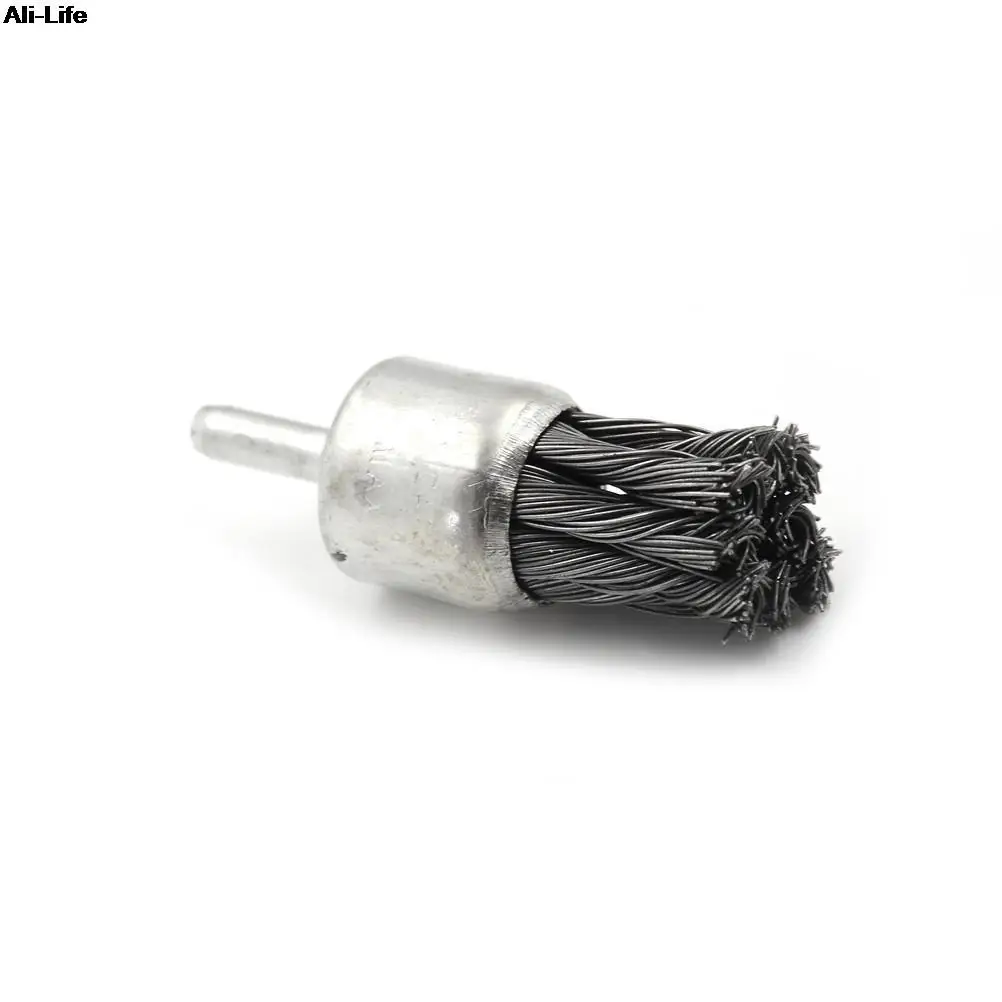 

1 шт. 6*20 мм 6*25 мм круглая кисточка из нержавеющей стали с хвостовиком для шлифовального станка или сверла высокого качества